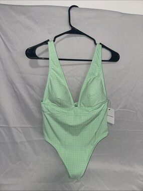 SOLID & STRIPED Mint Green Girls One-Piece Swimsuit